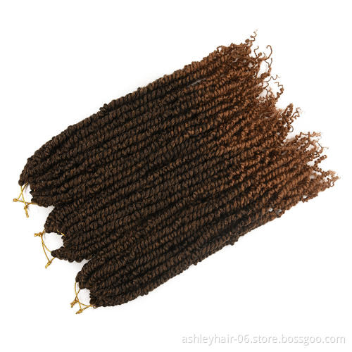 High Quality Heat Resistant Fiber Wholesale Passion Spring Bomb Twist Hair Synthetic Wig